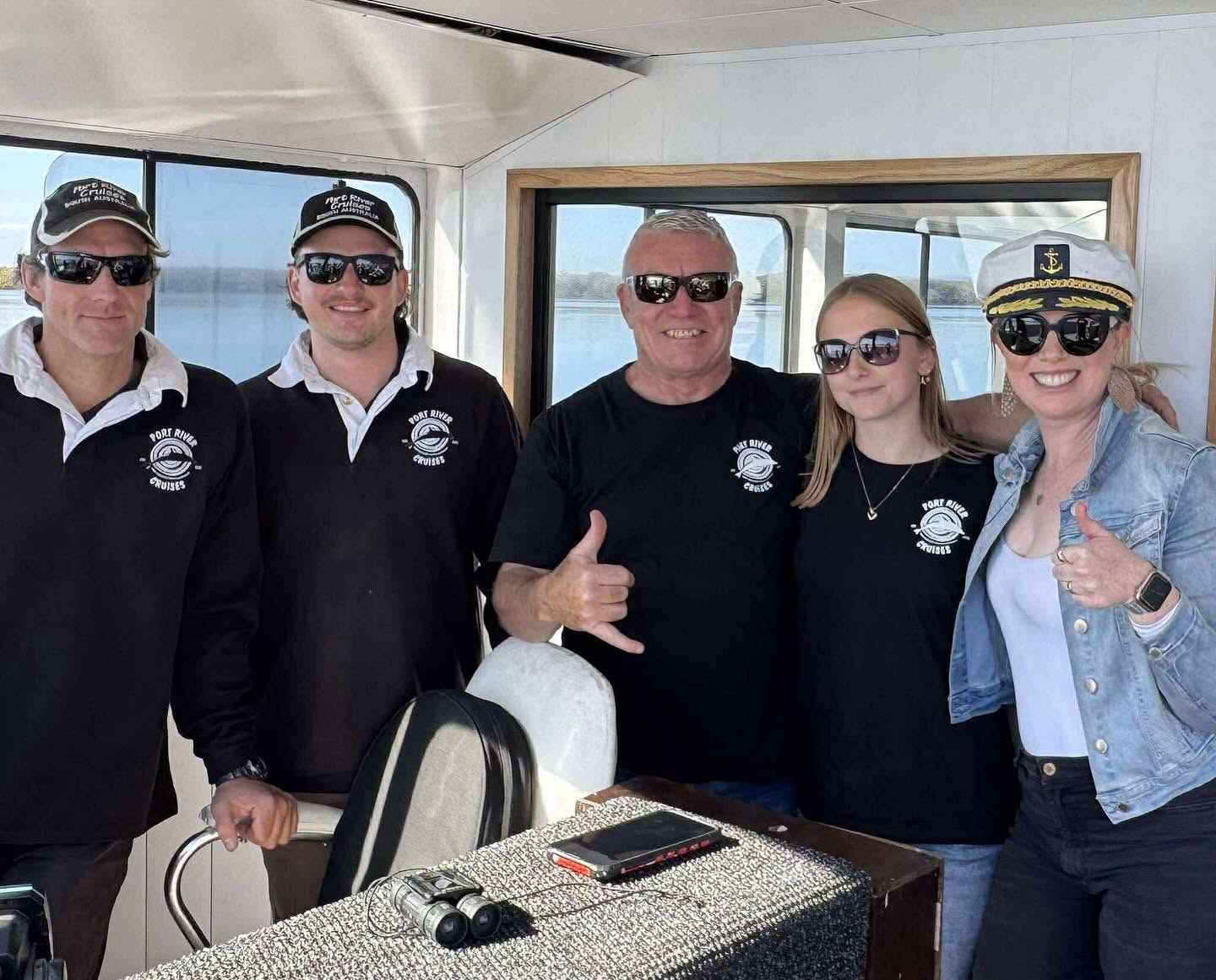 Port River Cruises crew preparing for a private event